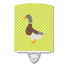 Load image into Gallery viewer, Saxony Sachsenente Duck Green Ceramic Night Light BB7689CNL
