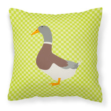 Load image into Gallery viewer, Saxony Sachsenente Duck Green Fabric Decorative Pillow BB7689PW1818