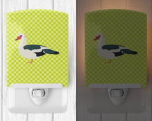 Load image into Gallery viewer, Muscovy Duck Green Ceramic Night Light BB7690CNL