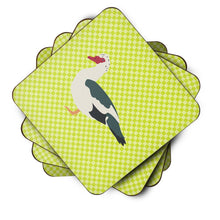 Load image into Gallery viewer, Muscovy Duck Green Foam Coaster  BB7690FC