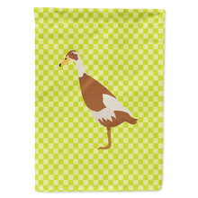 Load image into Gallery viewer, Indian Runner Duck Green Flag Canvas House Size BB7691CHF