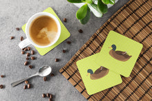 Load image into Gallery viewer, Khaki Campbell Duck Green Foam Coaster  BB7692FC