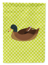 Load image into Gallery viewer, Khaki Campbell Duck Green Garden Flag - Outdoor Decorative Yard Flag