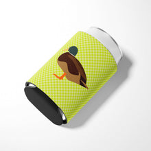Load image into Gallery viewer, Silver Bantam Duck Green Can or Bottle Hugger BB7693CC