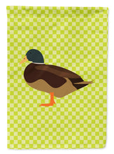 Load image into Gallery viewer, Silver Bantam Duck Green Garden Flag - Outdoor Decorative Yard Flag