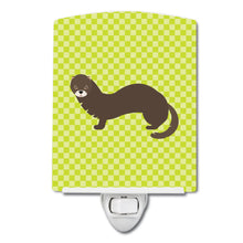 Load image into Gallery viewer, Russian or European Mink Green Ceramic Night Light BB7694CNL