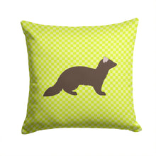 Load image into Gallery viewer, Sable Marten Green Throw Pillow - 14x14 Decorative Pillow – Art for Your Home &amp; Patio BB7695PW1414