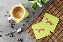 Load image into Gallery viewer, Weasel Green Foam Coaster  BB7696FC