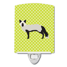 Load image into Gallery viewer, Silver Fox Green Ceramic Night Light BB7697CNL
