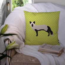 Load image into Gallery viewer, Silver Fox Green Throw Pillow - 14x14 Decorative Pillow – Art for Your Home &amp; Patio BB7697PW1414