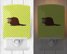 Load image into Gallery viewer, Eurasian Beaver Green Ceramic Night Light BB7699CNL