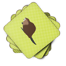 Load image into Gallery viewer, Eurasian Beaver Green Foam Coaster  BB7699FC