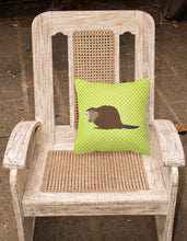 Load image into Gallery viewer, Eurasian Beaver Green Fabric Decorative Pillow BB7699PW1818