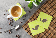 Load image into Gallery viewer, Chinchilla Green Foam Coaster  BB7701FC