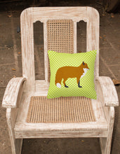 Load image into Gallery viewer, Red Fox Green Fabric Decorative Pillow BB7702PW1818
