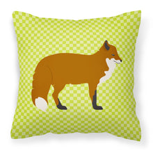Load image into Gallery viewer, Red Fox Green Fabric Decorative Pillow BB7702PW1818