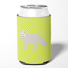 Load image into Gallery viewer, White Arctic Fox Green Can or Bottle Hugger BB7703CC