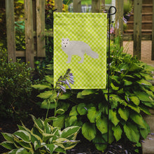 Load image into Gallery viewer, White Arctic Fox Green Garden Flag - Outdoor Decorative Yard Flag