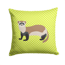 Load image into Gallery viewer, Ferret Green Throw Pillow - 14x14 Decorative Pillow – Art for Your Home &amp; Patio BB7704PW1414