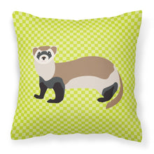 Load image into Gallery viewer, Ferret Green Fabric Decorative Pillow BB7704PW1818
