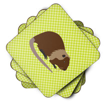 Load image into Gallery viewer, Coypu Nutria River Rat Green Foam Coaster  BB7705FC