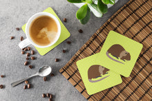 Load image into Gallery viewer, Coypu Nutria River Rat Green Foam Coaster  BB7705FC