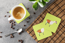 Load image into Gallery viewer, Alpine Goat Green Foam Coaster  BB7706FC
