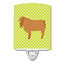 Load image into Gallery viewer, American Lamancha Goat Green Ceramic Night Light BB7711CNL
