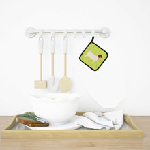 Load image into Gallery viewer, Boer Goat Green Pot Holders - Set of 2 - Heat-Resistant Kitchen Essentials BB7712PTHD