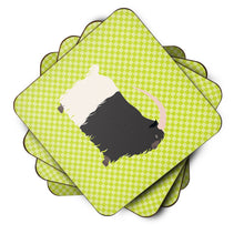 Load image into Gallery viewer, Welsh Black-Necked Goat Green Foam Coaster  BB7713FC