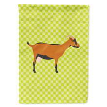 Load image into Gallery viewer, Oberhasli Goat Green Flag Canvas House Size BB7714CHF