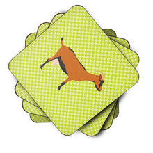 Load image into Gallery viewer, Oberhasli Goat Green Foam Coaster  BB7714FC