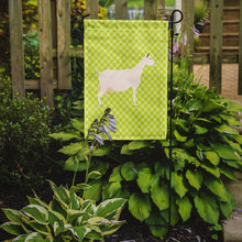 Load image into Gallery viewer, Saanen Goat Green Garden Flag - Outdoor Decorative Yard Flag