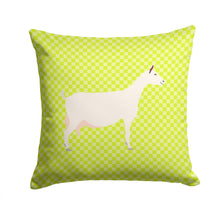 Load image into Gallery viewer, Saanen Goat Green Throw Pillow - 14x14 Decorative Pillow – Art for Your Home &amp; Patio BB7715PW1414