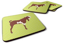Load image into Gallery viewer, Jamnapari Goat Green Foam Coaster  BB7716FC