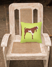 Load image into Gallery viewer, Jamnapari Goat Green Fabric Decorative Pillow BB7716PW1818