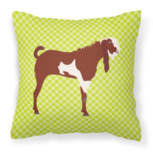 Load image into Gallery viewer, Jamnapari Goat Green Fabric Decorative Pillow BB7716PW1818