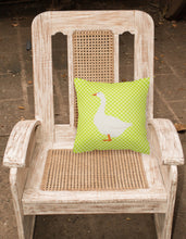 Load image into Gallery viewer, Embden Goose Green Fabric Decorative Pillow BB7718PW1818