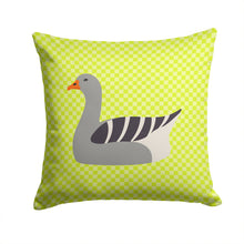 Load image into Gallery viewer, Pilgrim Goose Green Throw Pillow - 14x14 Decorative Pillow – Art for Your Home &amp; Patio BB7719PW1414