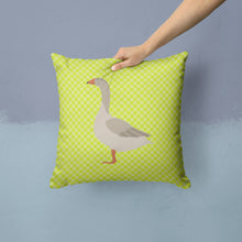 Load image into Gallery viewer, Steinbacher Goose Green Throw Pillow - 14x14 Decorative Pillow – Art for Your Home &amp; Patio BB7720PW1414