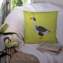 Load image into Gallery viewer, West of England Goose Green Throw Pillow - 14x14 Decorative Pillow – Art for Your Home &amp; Patio BB7721PW1414