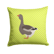 Load image into Gallery viewer, Toulouse Goose Green Throw Pillow - 14x14 Decorative Pillow – Art for Your Home &amp; Patio BB7723PW1414