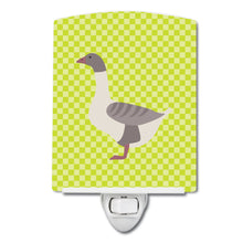 Load image into Gallery viewer, Buff Grey Back Goose Green Ceramic Night Light BB7727CNL