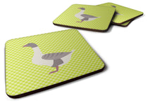 Load image into Gallery viewer, Buff Grey Back Goose Green Foam Coaster  BB7727FC