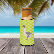 Load image into Gallery viewer, Buff Grey Back Goose Green   Hugger for slim cans