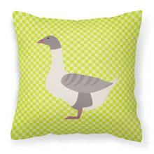 Load image into Gallery viewer, Buff Grey Back Goose Green Fabric Decorative Pillow BB7727PW1818