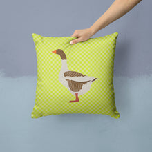 Load image into Gallery viewer, Pomeranian Rogener Goose Green Throw Pillow - 14x14 Decorative Pillow – Art for Your Home &amp; Patio BB7729PW1414