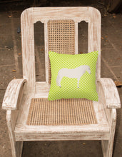 Load image into Gallery viewer, Paso Fino Horse Green Fabric Decorative Pillow BB7731PW1818