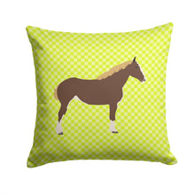 Load image into Gallery viewer, Percheron Horse Green Throw Pillow - 14x14 Decorative Pillow – Art for Your Home &amp; Patio BB7732PW1414