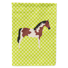Load image into Gallery viewer, Pinto Horse Green Flag Canvas House Size BB7733CHF